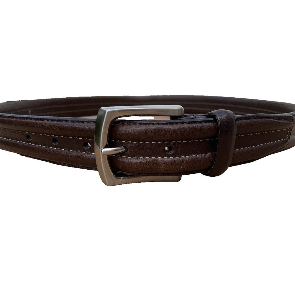 Brighton Brown Leather Belt M10458 Size 38 EUC Vintage Mens Dress Work Belt